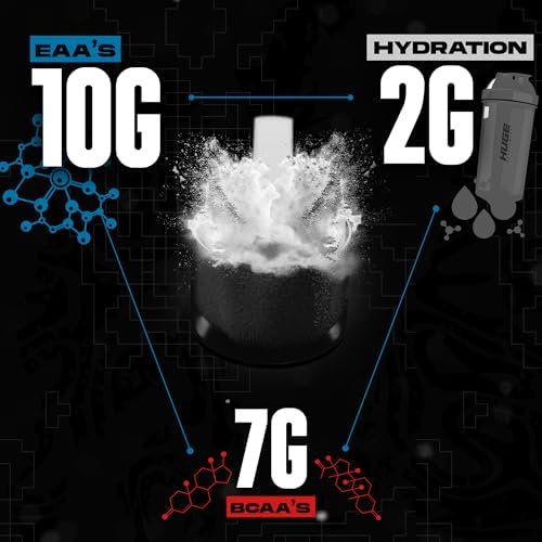Huge EAA + Hydration, Essential Amino Acids Powder, EAAs & BCAAs, Intra & Post Workout Recovery Powder, Muscle Growth, Recovery & Performance, 10g EAAs & Electrolytes, Bomb Popsicle, 30 Servings - Image 6