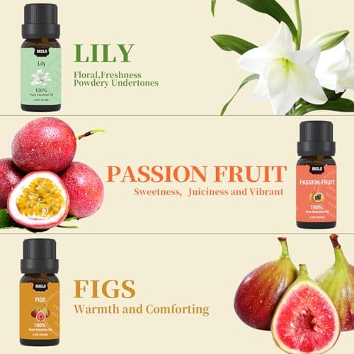 Essential Oils Set-Essential Oils for Diffuser for Home,Diffuser Oils Scents for Aromatherapy,Laundry,Candle&Soap Making,Humidifiers 6 X 10ML - Image 4