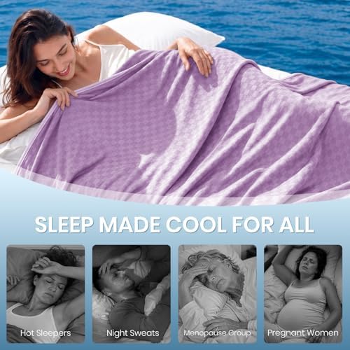 Topcee Cooling Blanket 50"x70" for Hot Sleepers Summer Cold Blanket - Image 4