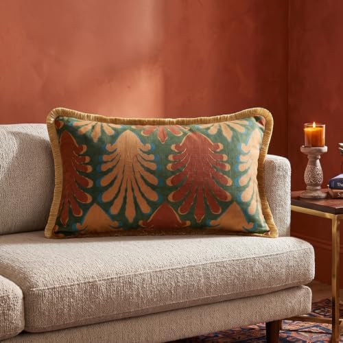 patdrea Designer Vintage Velvet Throw Pillow Cover,12"x20"-OldlegendA - Image 2