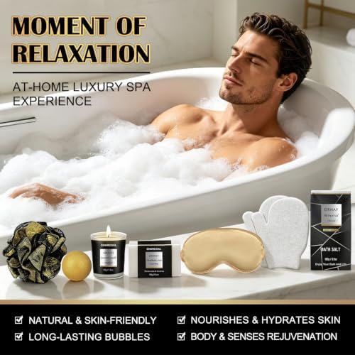 Gifts for Men, 21PCS Skin Care Set for Men, Charcoal Spa Gift Basket - Image 5
