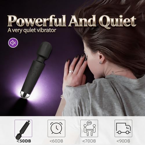 2026 Upgraded Wireless Heating Muscle Massager, 20 Vibration Modes 8 Speed Quiet Portable Full Body Relaxer for Neck Back Leg Arm (Black) - Image 6