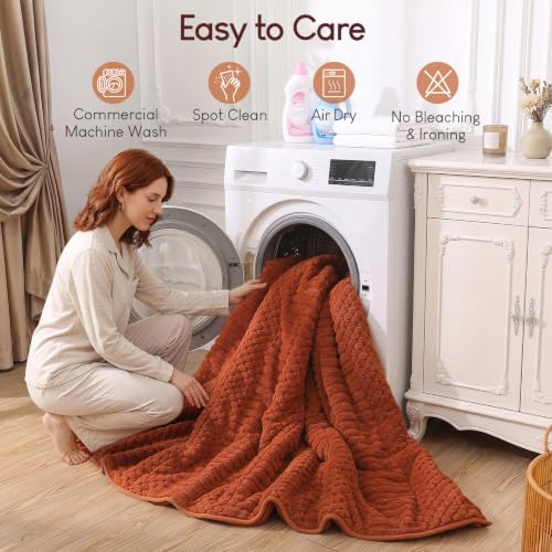Cottonblue Sherpa Fleece Weighted Blanket 15 lbs for Adults Queen Size Soft - Image 6