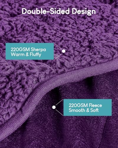 Cottonblue Fleece Weighted Blanket 15 lbs for Adults Twin Size 48x72in Soft - Image 3
