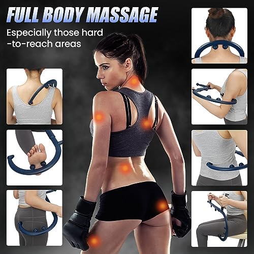 Trigger Point Massage Cane for Back, Neck & Shoulder Relief, Deep Tissue Self Massage Tool for Muscle Knots, Ergonomic Therapy Cane for Hard-to-Reach Spots, Lightweight Portable, FSA-HSA-Eligible - Image 2