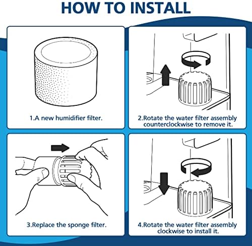 30-Pack Top Fill Humidifier Filters for LEVOIT Classic160,Dual150,LV600S - Image 5
