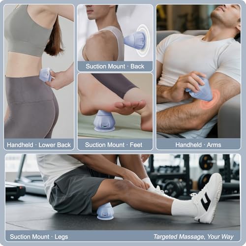Mini Muscle Massager with Heat and Vibration Ball Massage Head - Image 2