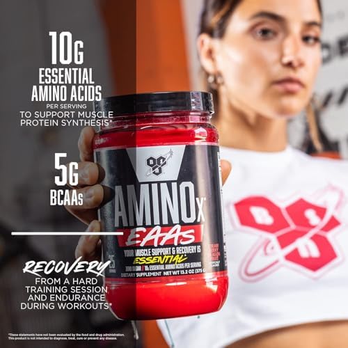 BSN Amino X EAAs, Muscle Recovery & Endurance, 10g Essential Amino Acids, 5g BCAAs, Zero Sugar, Caffeine Free, Strawberry Dragonfruit, 13.2oz, 25 Servings - Image 3