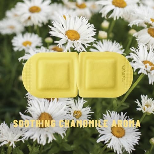 TOLEVITA Steam Eye Mask, 20 Pack Self-Heating Disposable Warm Eye Masks for Relaxation & Comfort (Chamomile) - Image 3