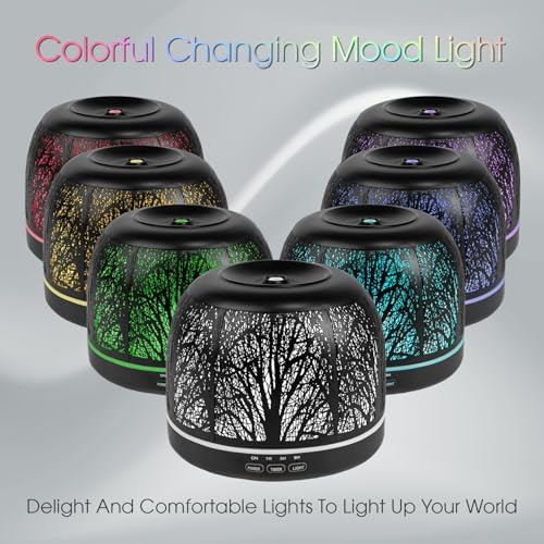 ARVIDSSON 500ml Essential Oil Diffuser, Metal Ultrasonic Diffuser for Home - Image 3