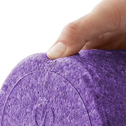 Philosophy Gym 18" High-Density Foam Roller for Exercise, Massage, Muscle Recovery - Round, Purple - Image 4