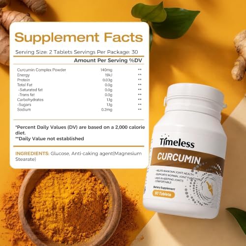 TIMELESS Curcumin Supplement, Powerful Antioxidant Support for Daily Wellness, Turmeric Extract Formula, Cellular Health & Healthy Aging Support - Image 5