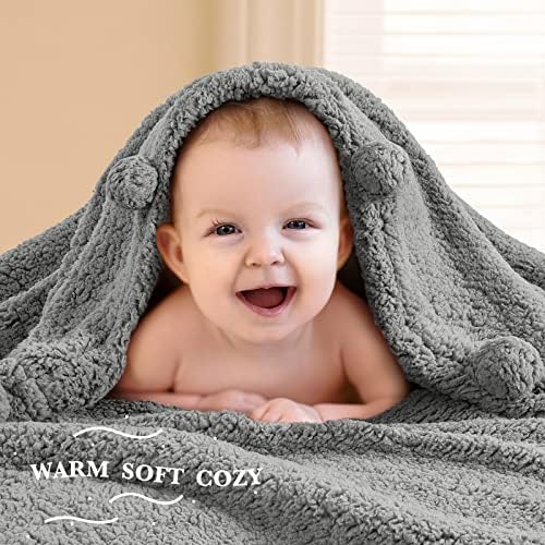 LBRO2M Sherpa Fleece Bed Blanket Super Soft Plush Warm Throw Twin 65"X90" - Image 3