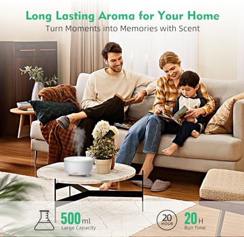 20-Hour Long-Lasting Aromatherapy, 500ML Essential Oil Diffuser - Image 5