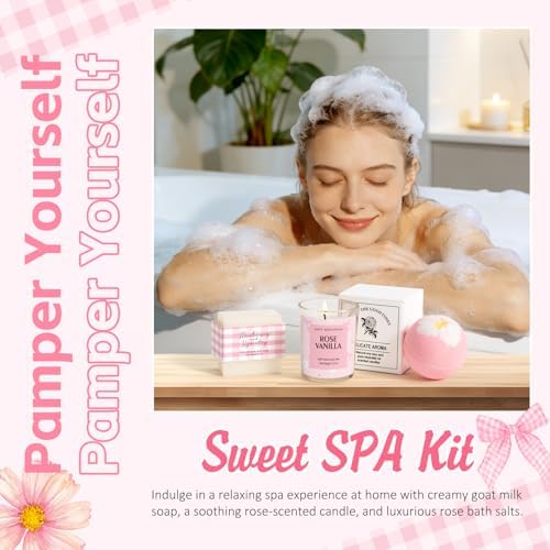 Gifts for Teenage Girls, Teen Girl Gifts Trendy Stuff, Birthday Gifts Preppy Valentines Day Gift for Teen Girls Coquette Cute Set for Girly Tween 12-14 Sweet 16-18 Daughter Sister Niece Friend Pink - Image 6