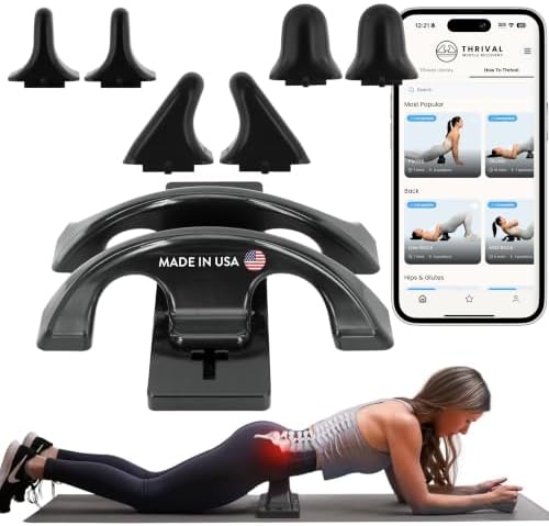 Thrival Relief Pro, Adjustable Psoas Muscle Release Tool, Carbon Black by ThrivalMuscleRecovery