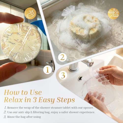 Shower Steamers Aromatherapy Gifts for Women, Relief 8 Pack - Image 6