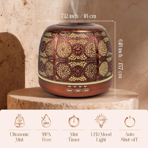 ARVIDSSON 500ml Essential Oil Diffuser, Aromatherapy Diffuser for Home - Image 4