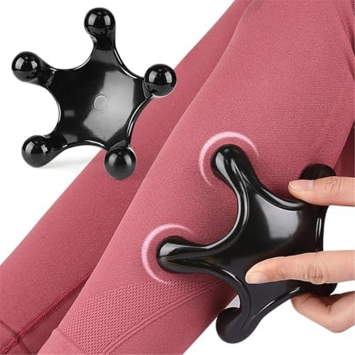 Trigger Point Massage Tools, 2 PCS 5 Legged Manual Massagers (Black) - Image 5