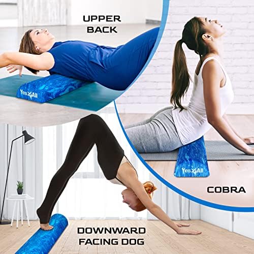 Yes4All EVA Firm Foam Roller for Stretching, Half Yoga Back Roller for Muscle Massage for Pilates, Yoga, Balance & Core Exercises - 12/36 inches - Image 6