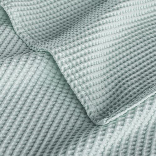 Exclusivo Mezcla 100% Cotton Oversized Waffle Throw Blanket for Couch Sofa - Image 6