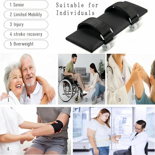 Desktop Rehab Skateboard, Arm Rehabilitation Exercise Assisting Equipment 360° Roating Wheels Rehabilitation Trainer for Stroke Hemiplegia Nerve Injury - Image 2
