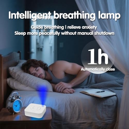 White Noise Sleep Machine,Sleep Aid for Adults & Babies,9 Soothing Sounds,White Noise,Ocean Waves,Rain,etc,Rechargeable,Portable with LED Breathing Light,15/30/60min Timer,Ideal for Home,Office,Travel - Image 4