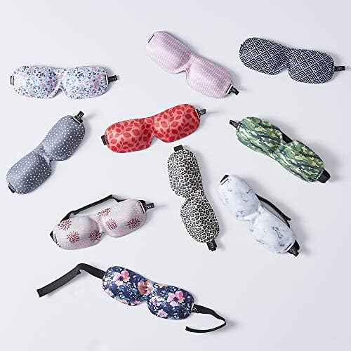 Bucky 40 Blinks No Pressure Printed Eye Mask for Travel & Sleep, Marble, One Size (Pack of 2) - Image 4