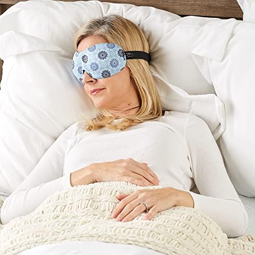 Bucky 40 Blinks No Pressure Eye Mask for Travel & Sleep, Starling Blue, One Size - Image 4