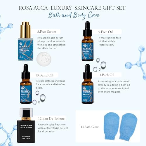 Gifts for Men, 30 Pcs Men's Bath and Body Gift Set, Skin Care Set for Men - Image 4