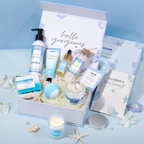 Spa Gift Basket for Women, 12 PCS Ocean Bath and Body Gifts Set - Image 6