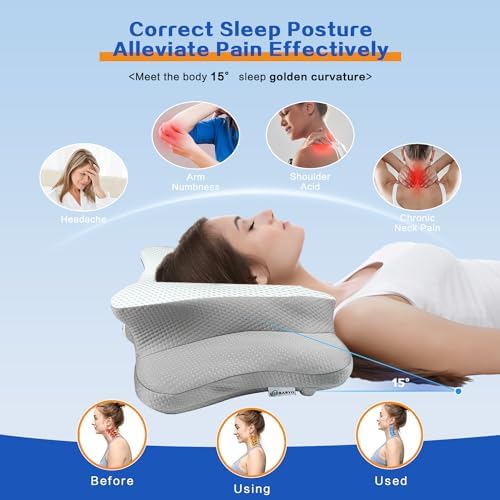 Pain Relief Cervical Pillow for Neck Support,Adjustable Ergonomic Pillow - Image 4