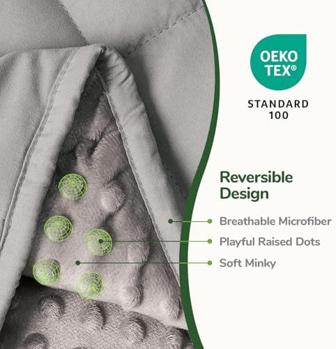Sivio Weighted Blanket for Adults, Queen Size, 20 lb 60 x 80 inch - Image 3
