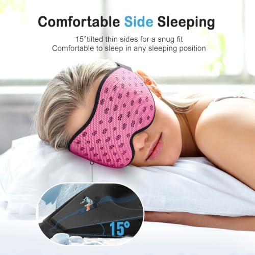 LitBear Breathable Sleep Mask, 3D Eye Mask Sleep for Side Sleeper Women Men - Image 3