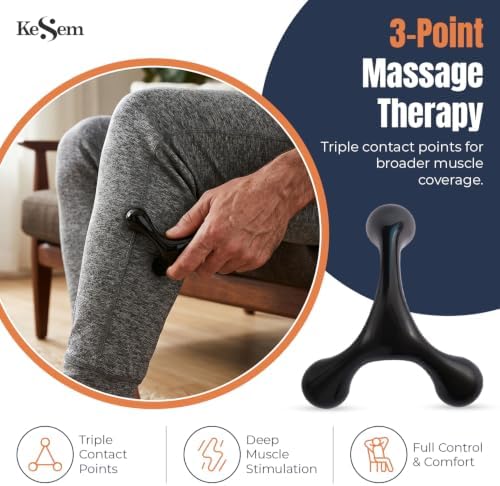 Manual Trigger Point Massage Tool Set, 3 Pack Deep Tissue Massage Tools With Thumb Saver & 3-Legged Massage Knobs, Handheld Pressure Point Massager For Neck, Back, Shoulders, Legs, Feet & Full Body - Image 4
