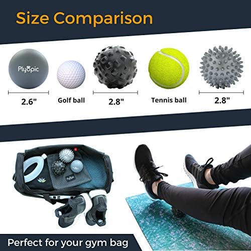 Plyopic. Massage Ball Set – for Deep Tissue Muscle Massage, Myofascial Release, Trigger Points, Mobility, Plantar Fasciitis - Eliminate Muscle Tension & Tightness in Your Back Neck Foot - Image 7