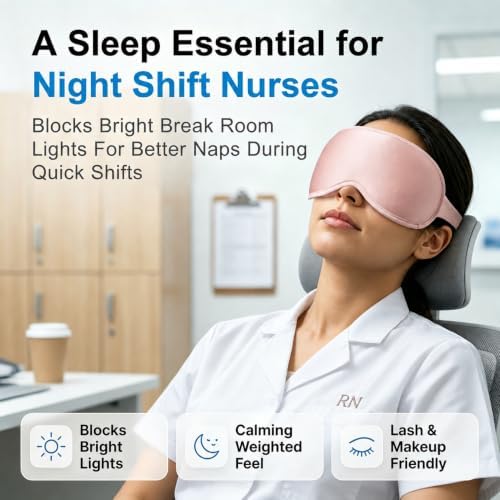 Facemoon Weighted Eye Masks for Sleep, 3D Blackout Sleep Mask for Women - Image 5