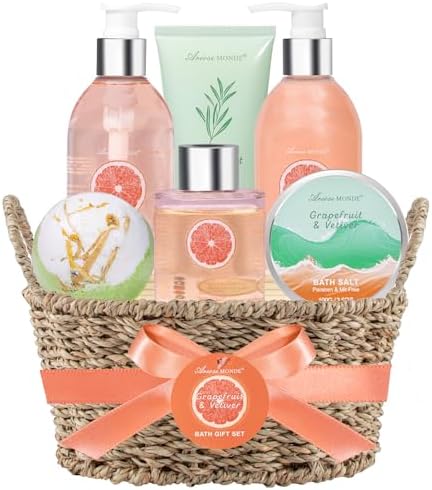Bath and Body Gift Basket for Women, Bath Baskets for Women Gift Relaxation by Ariosemonde