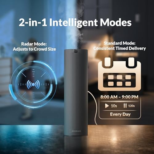 Aromadd Auto Mode Scent Diffuser Starter Kit with Cold Air Tech, Black - Image 4