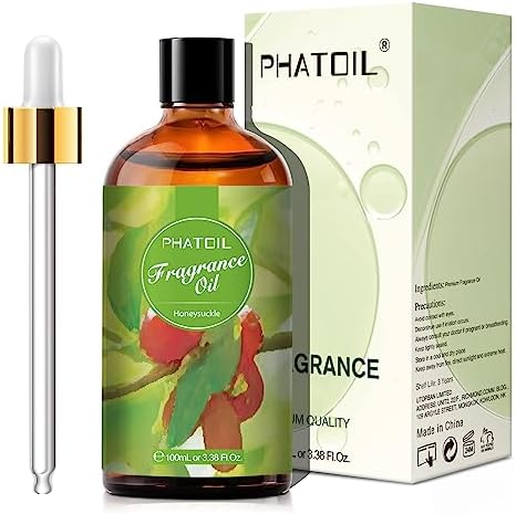 PHATOIL 3.38FL.OZ Honeysuckle Fragrance Oils for Aromatherapy, Essential Oils for Diffusers for Home, Perfect for Diffuser, DIY Candle and Soap Making, DIY Scented Products - 100ml - Image 2