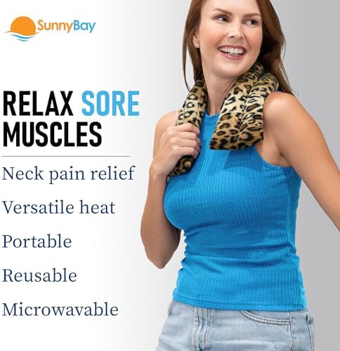 SunnyBay Lavender Heating Pad, Neck and Shoulder Wrap, 26x5 inch - Image 3
