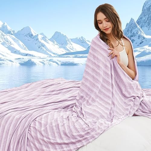 GOHERO Cooling Blanket King, 90"x108" Cooling Throw Bed Blankets for Hot Sleepers and Night Sweats, Arc-Chill Q-max>0.4 Light Weighted, Cold Breathable Summer Cool Blankets for Hot Weather by Unknown