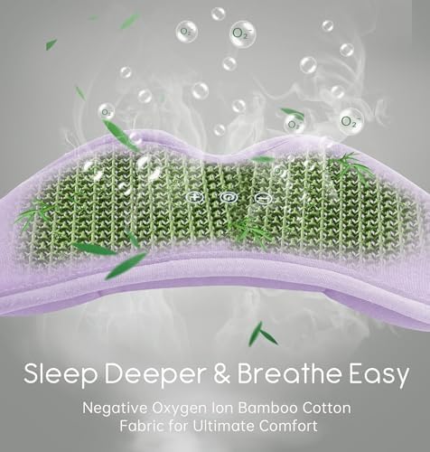 Sleep Mask with Headphones Bluetooth 5.4, TOPOINT 3D Eye Mask Blackout with Soft Bamboo Cotton for Side Sleepers Women Men, Sleep Headphones Earphones HD Speaker Microphone for Travel Meditation Gift - Image 6