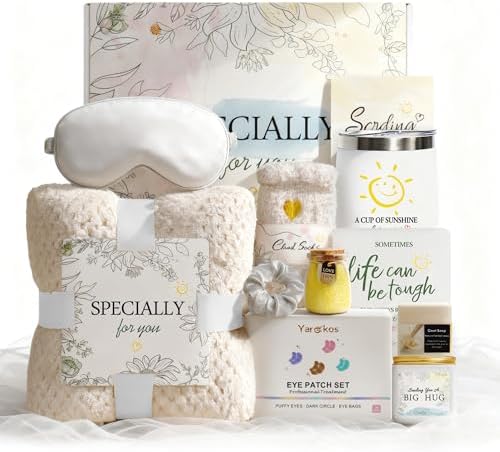 Birthday Gifts for Women - 11 Pcs Self Care Gift Basket Set for Mom Sister Friend - Get Well Soon Gift Box - Recovery After Surgery Care Package - Friendship Inspirational Cheer Up Thank You Present by Amzsudy