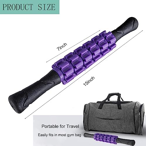 Muscle Roller Stick Massager for Leg & Body, Lymphatic Body Roller Liposuction Massager Stick Relief Sore Muscle Tightness for Athletes, Yoga, Physical Therapy Liposuction - Image 5