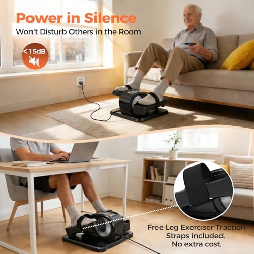 ESL Under Desk Elliptical, Electric Elliptical Leg Exerciser for Seniors - Image 5
