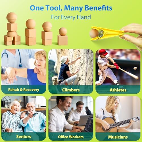 FitBeast Finger Exerciser Set – 5 Resistance Clips for Hand Therapy, Grip Strength & Dexterity – Ideal Finger Strengthener for Rehab, Stroke Recovery, Arthritis, Seniors & Athletes - Image 6