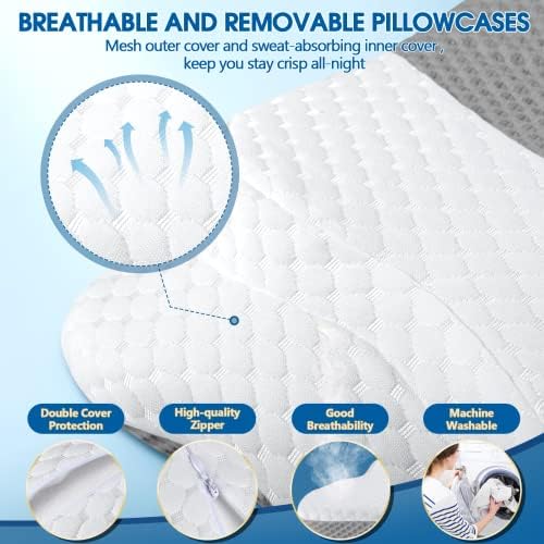CHxxy Neck Cervical Pillow, Contour Memory Foam for Pain Relief Sleep - Image 6