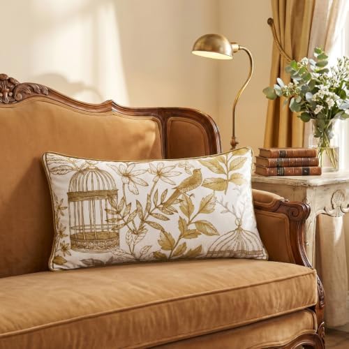 patdrea Designer French Velvet Throw Pillow Cover,12"x20"-Aviary - Image 3