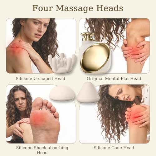 PocketForce Mini Massage Gun, 75% Smaller for Travel, 3-Speed, 3 Heads | Palm-Sized, Super Quiet, Office & Post-Workout Relaxation, Mini Travel Essentials, Gift for Men & Women - Image 4